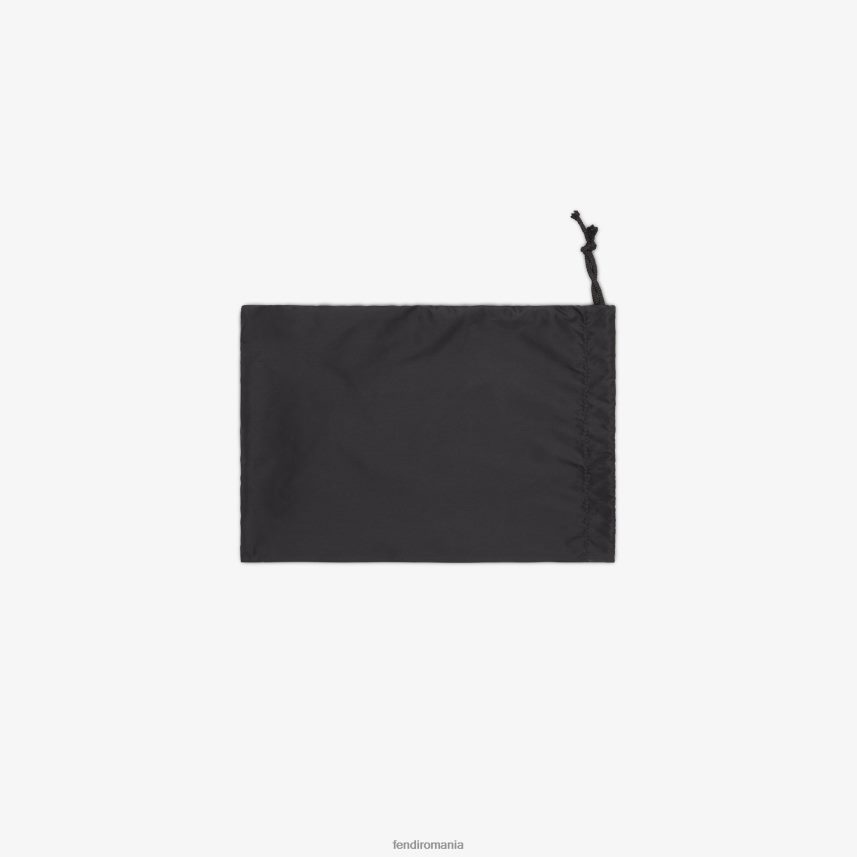 geanta scutece din piele si nailon negru Fendi copii accesorii 86084L2771