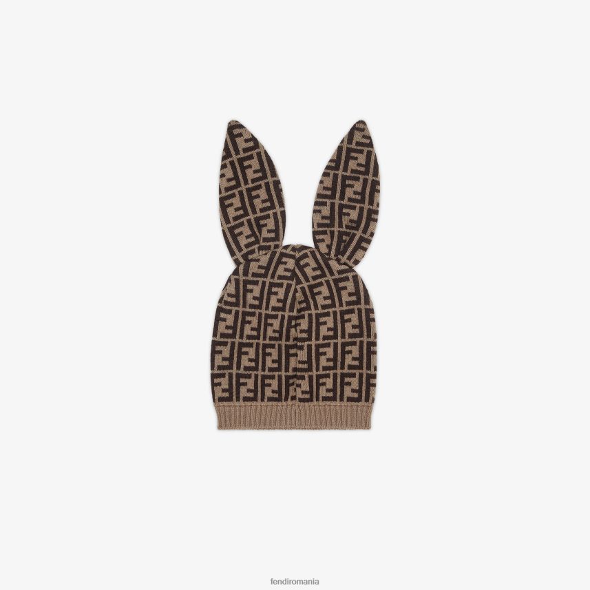 pălărie din tricot cu sigla ff Modă Fendi copii accesorii 86084L2788