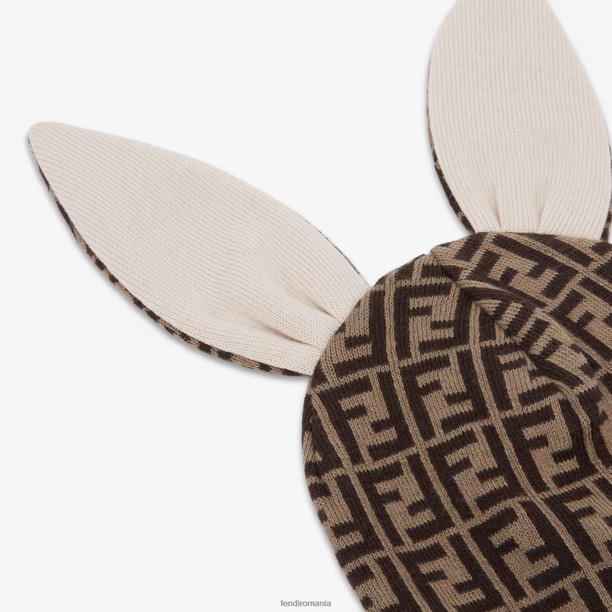 pălărie din tricot cu sigla ff Modă Fendi copii accesorii 86084L2788