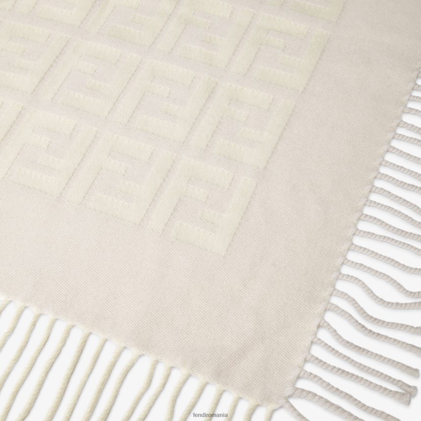 pătură pentru bebeluși din lână și cașmir cu logo 3d peste tot Modă Fendi copii accesorii 86084L2792