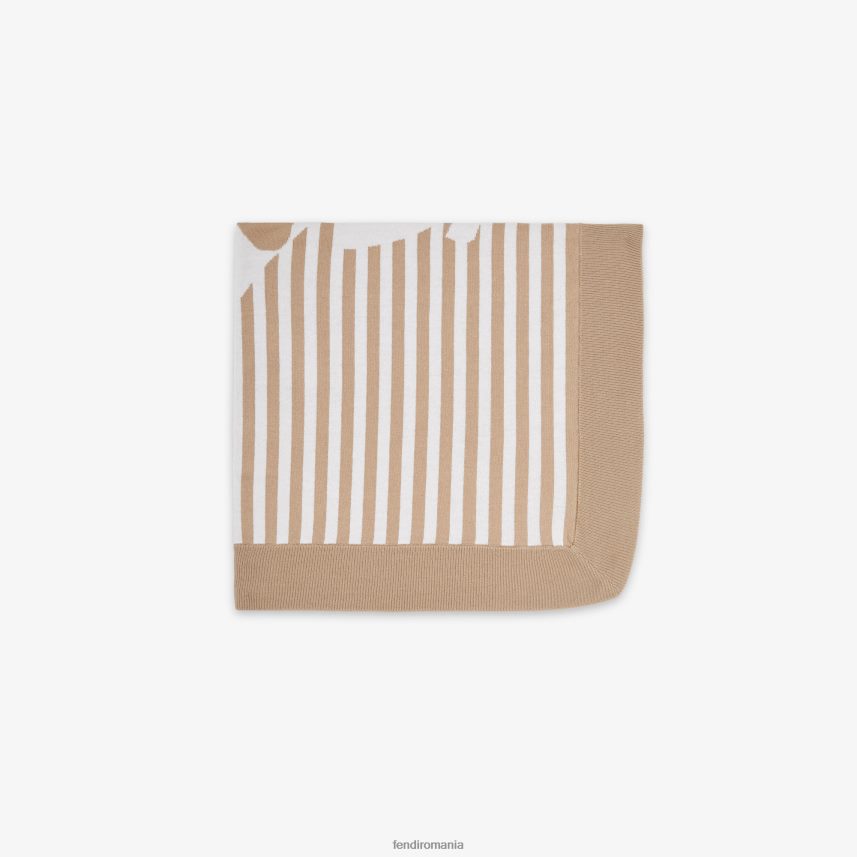 pătură tricotată bej Fendi copii accesorii 86084L2750