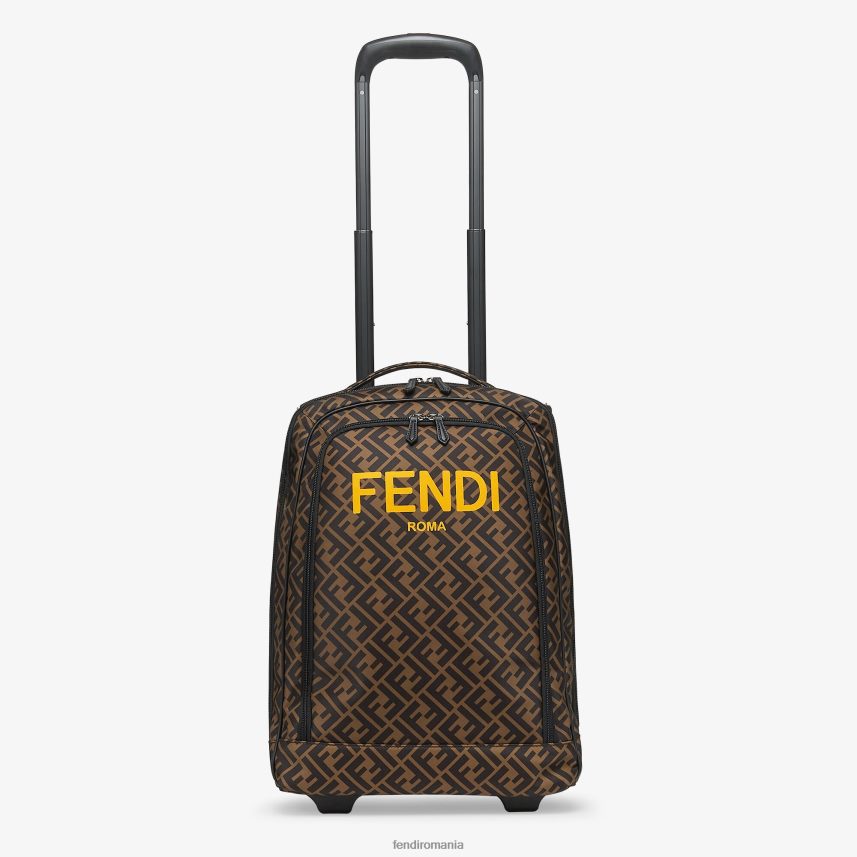 rucsac pentru juniori „înapoi la școală” cu roți și logo integral Modă Fendi copii accesorii 86084L2827