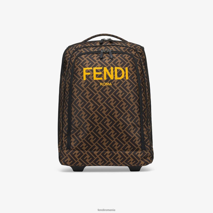 rucsac pentru juniori „înapoi la școală” cu roți și logo integral Modă Fendi copii accesorii 86084L2827