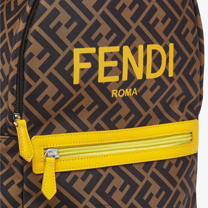 ff rucsac din nailon cu imprimeu roma multicolor Fendi copii accesorii 86084L2906