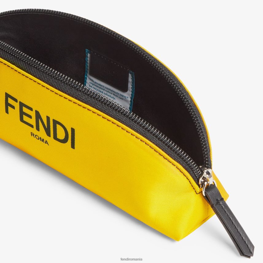 husă pentru stilouri din nailon galben Fendi copii accesorii 86084L2938
