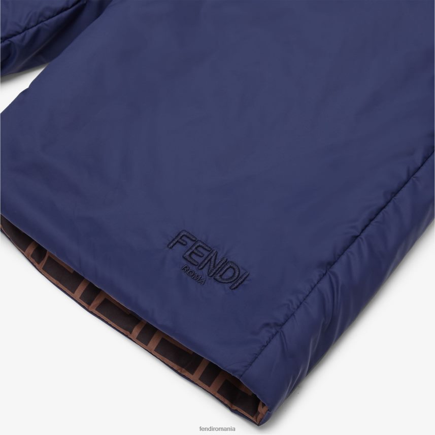 nailon și ff bermude reversibile albastru Fendi copii îmbrăcăminte 86084L2965