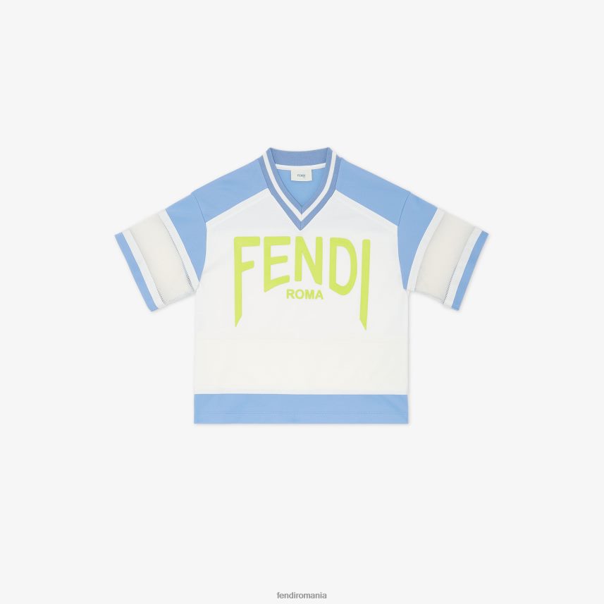 tricou maxi din acetat cu litere alb Fendi copii îmbrăcăminte 86084L2968