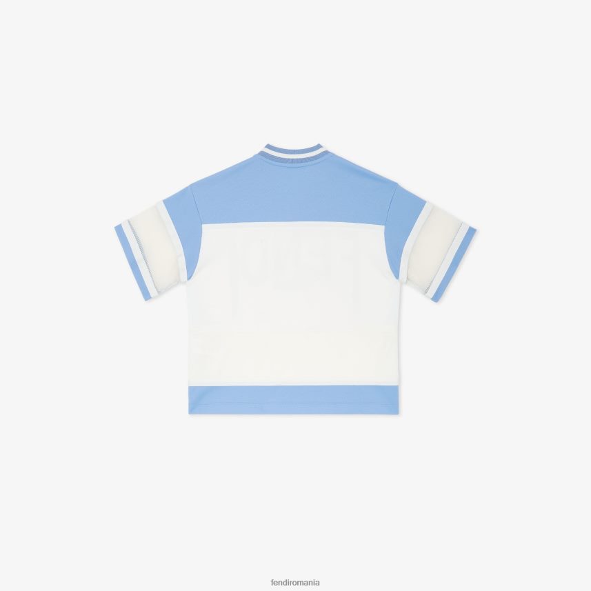 tricou maxi din acetat cu litere alb Fendi copii îmbrăcăminte 86084L2968