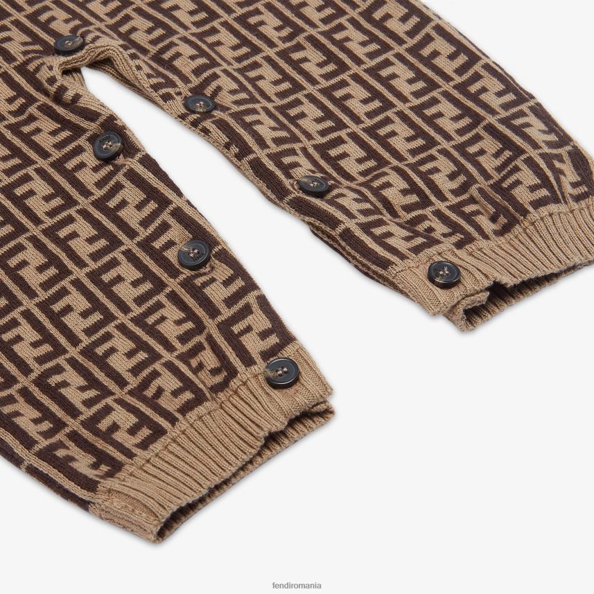 costume din bumbac tutun și cașmir Modă Fendi copii îmbrăcăminte 86084L2781