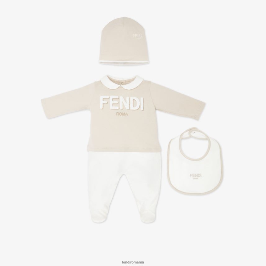 kit tricoul roma bej Fendi copii îmbrăcăminte 86084L2805