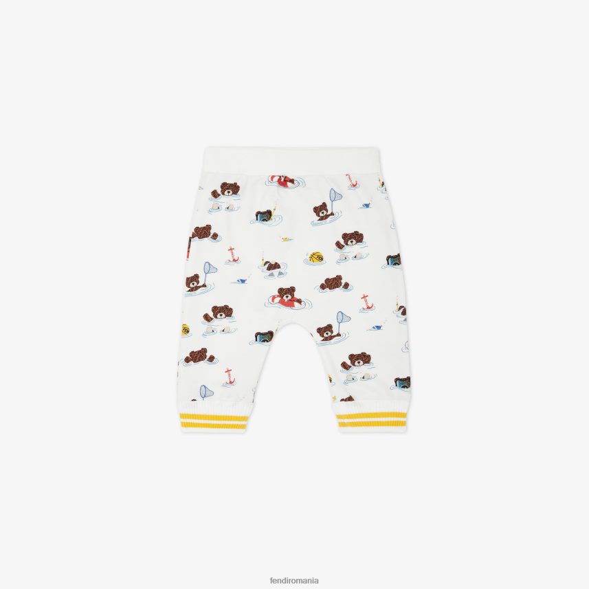 pantaloni din tricou cu multiprint multicolor Fendi copii îmbrăcăminte 86084L2800