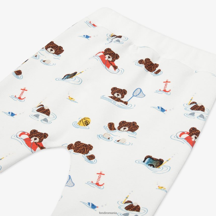 pantaloni din tricou cu multiprint multicolor Fendi copii îmbrăcăminte 86084L2800