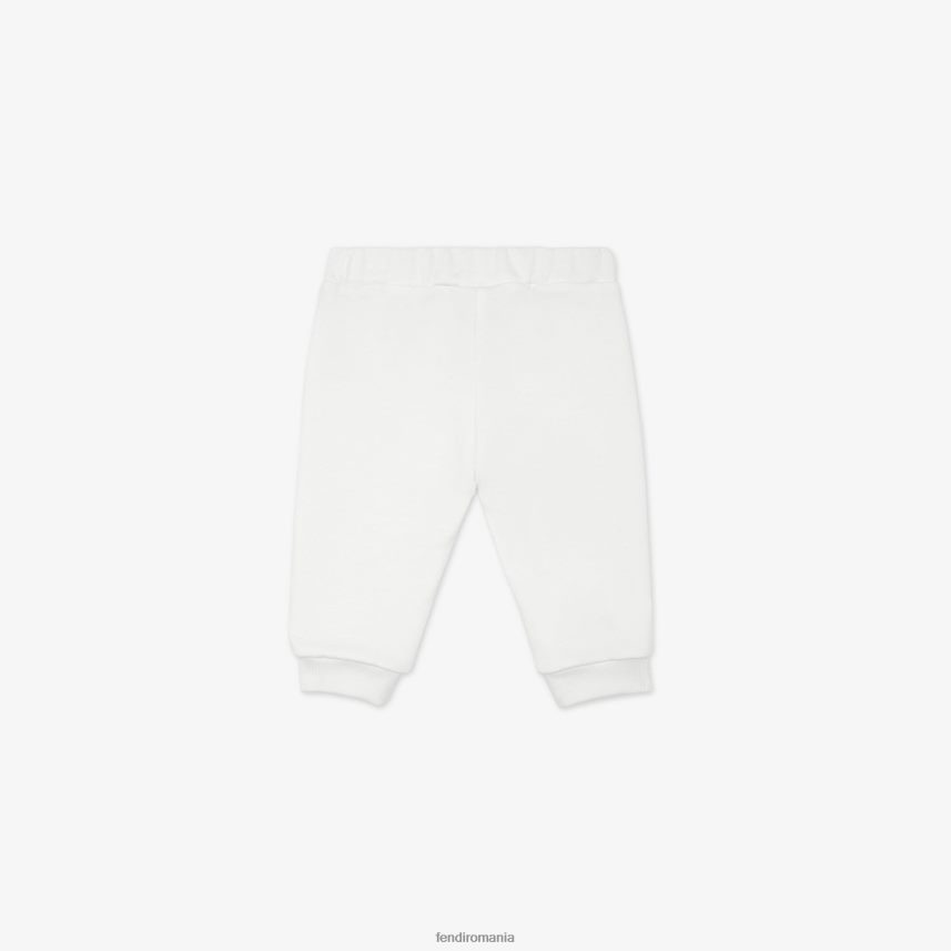 pantaloni din tricou roma alb Fendi copii îmbrăcăminte 86084L2819