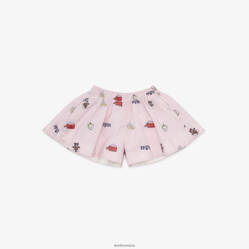 pantaloni scurți pentru bebeluși multipoplin roz Fendi copii îmbrăcăminte 86084L2769