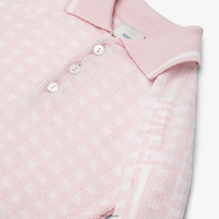 pulover tricotat din bumbac cașmir multicolor Fendi copii îmbrăcăminte 86084L2814