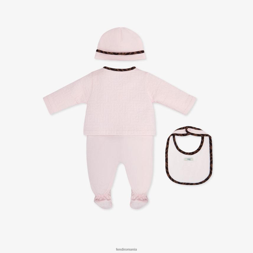 set bebelus din bumbac matlasat Modă Fendi copii îmbrăcăminte 86084L2835