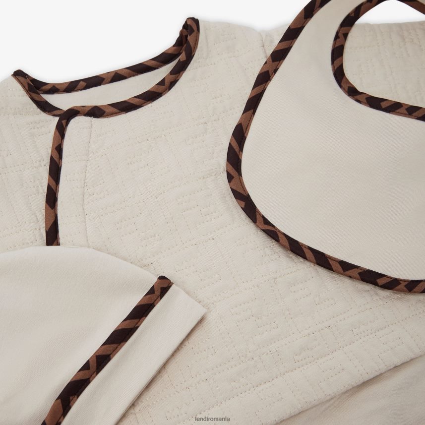 set bebelus din bumbac matlasat Modă Fendi copii îmbrăcăminte 86084L2836