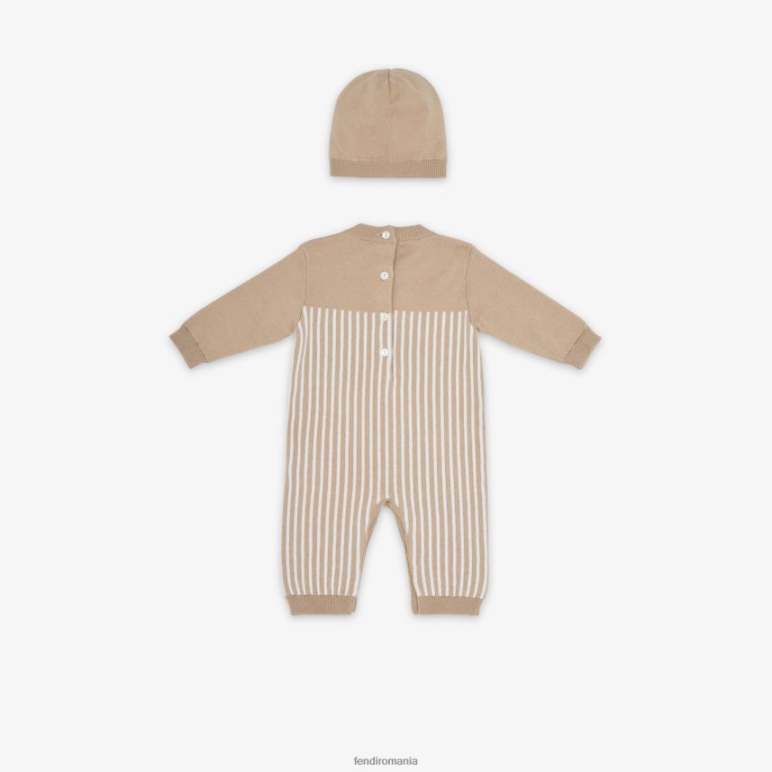 set bebelus tricotat bej Fendi copii îmbrăcăminte 86084L2752
