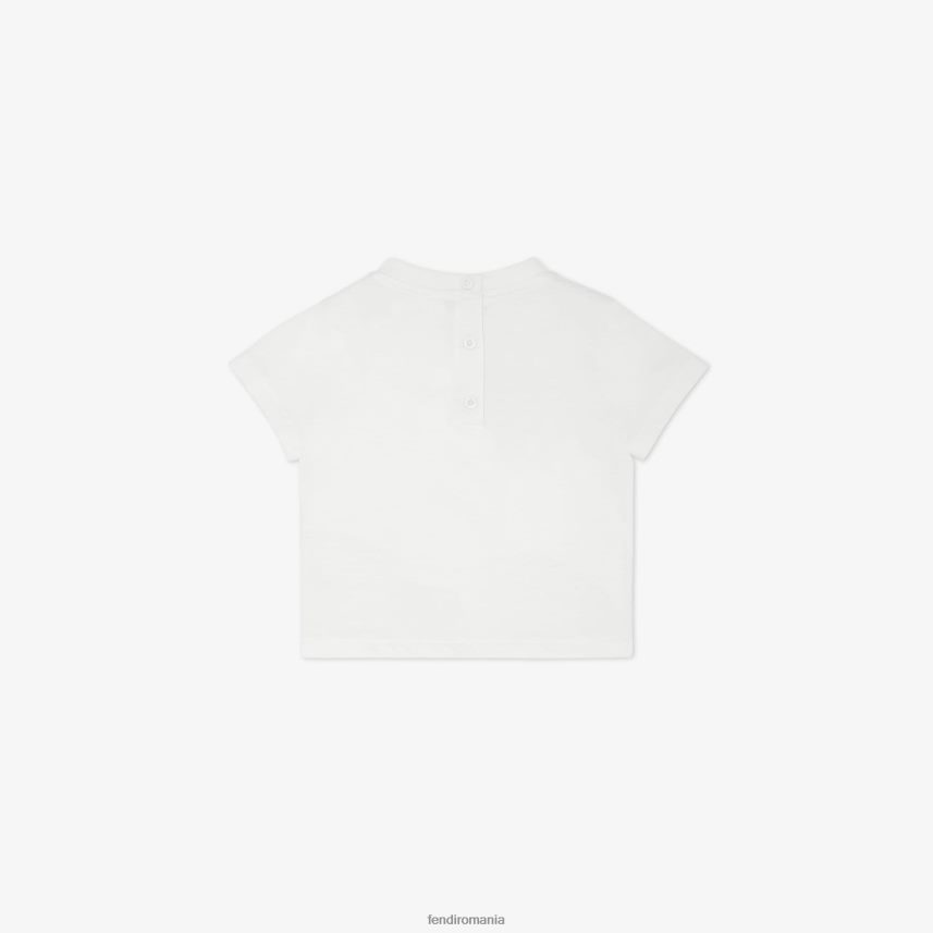 tricou din jersey roma alb Fendi copii îmbrăcăminte 86084L2810