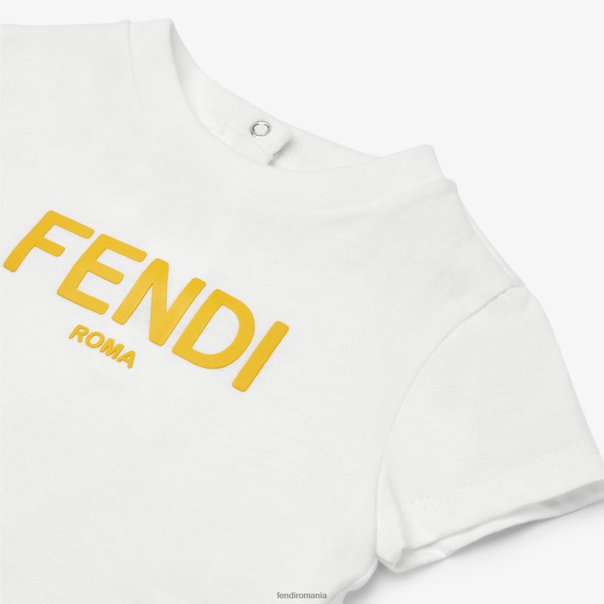 tricou din jersey roma alb Fendi copii îmbrăcăminte 86084L2810