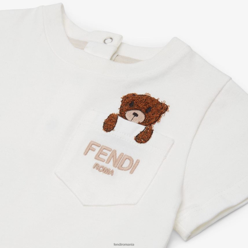tricou pentru bebelusi din jerseu Modă Fendi copii îmbrăcăminte 86084L2832