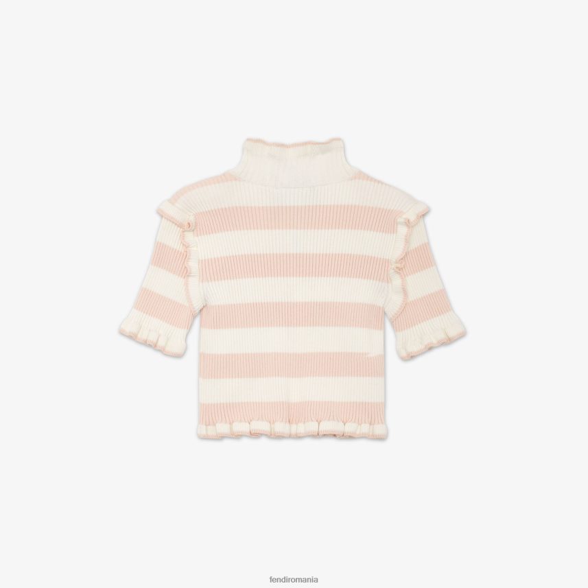 blat tricotat crem roz Fendi copii îmbrăcăminte 86084L2893