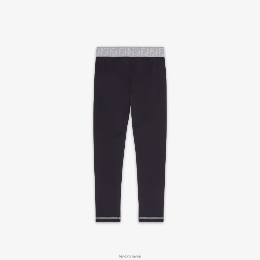 jambiere lycra junior negru Fendi copii îmbrăcăminte 86084L2869