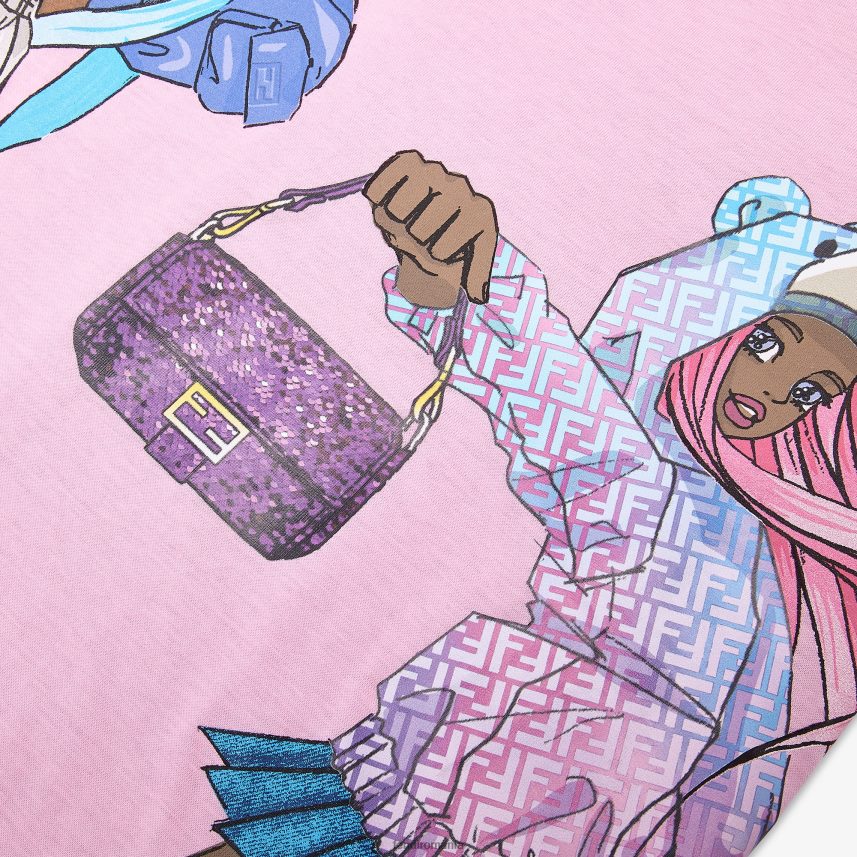 tricou pentru juniori multijersey roz Fendi copii îmbrăcăminte 86084L2856