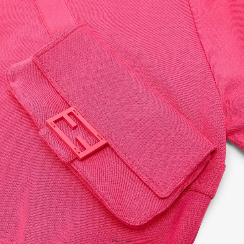 hanorac bleumarin cu baghetă mare albastru Fendi copii îmbrăcăminte 86084L2845