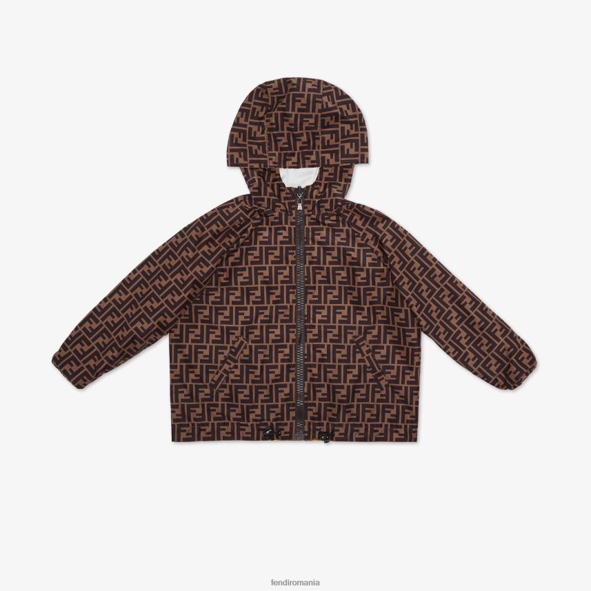 parbriz de vânt pentru juniori reversibil cu logo alb Fendi copii îmbrăcăminte 86084L2926