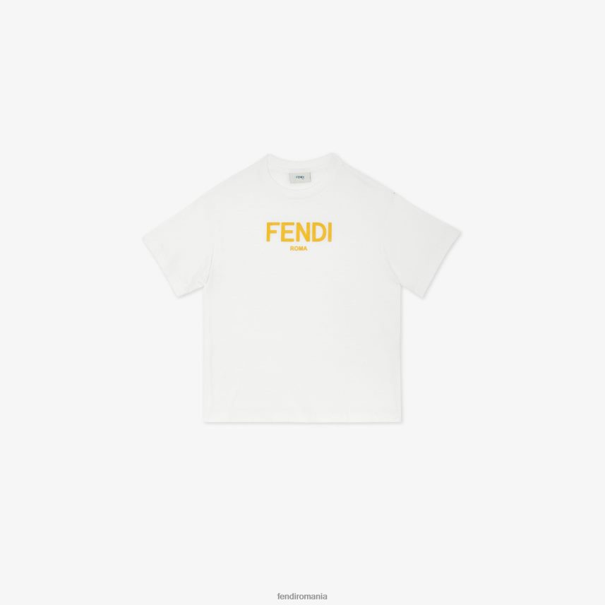 tricou din jersey roma alb Fendi copii îmbrăcăminte 86084L2889