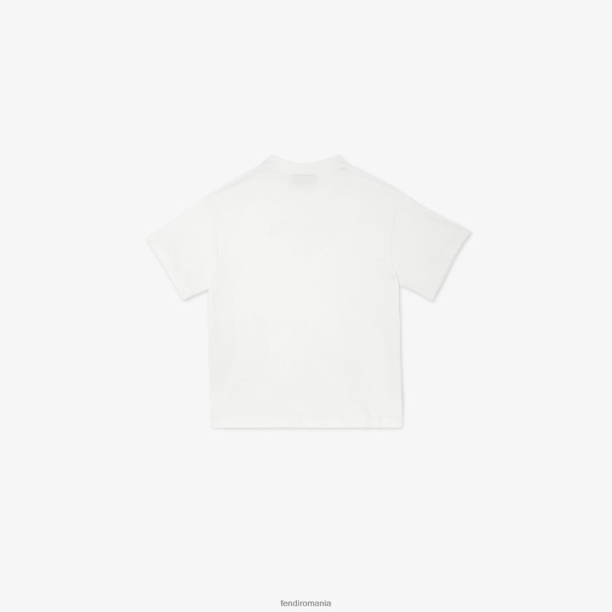 tricou din jersey roma alb Fendi copii îmbrăcăminte 86084L2889