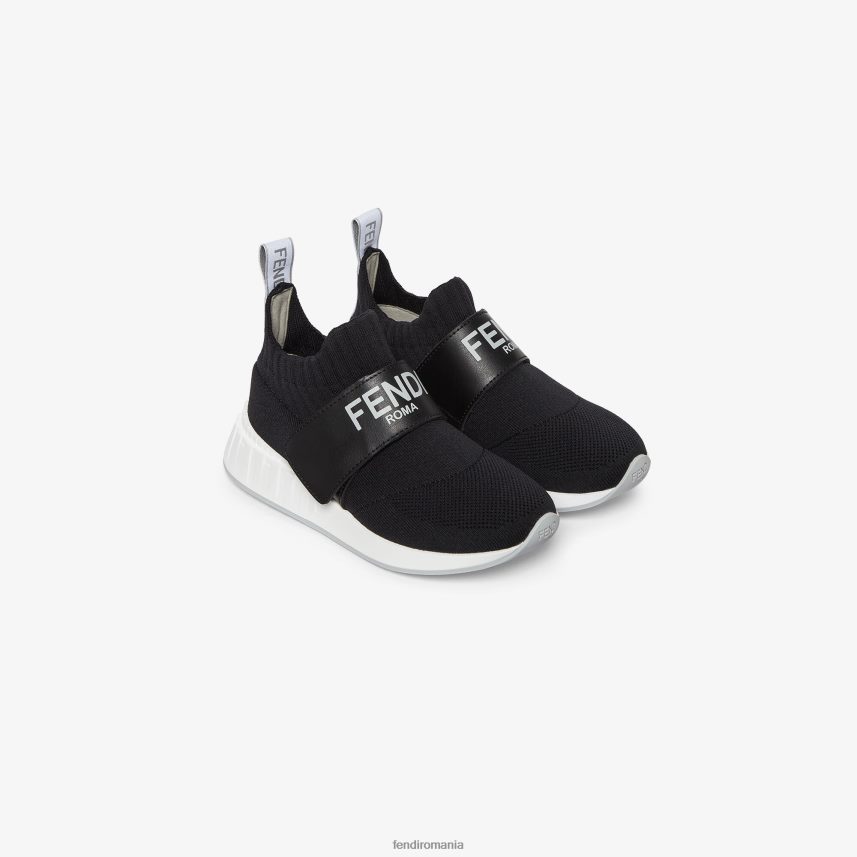 adidași juniori din plasă negru Fendi copii încălţăminte 86084L2858