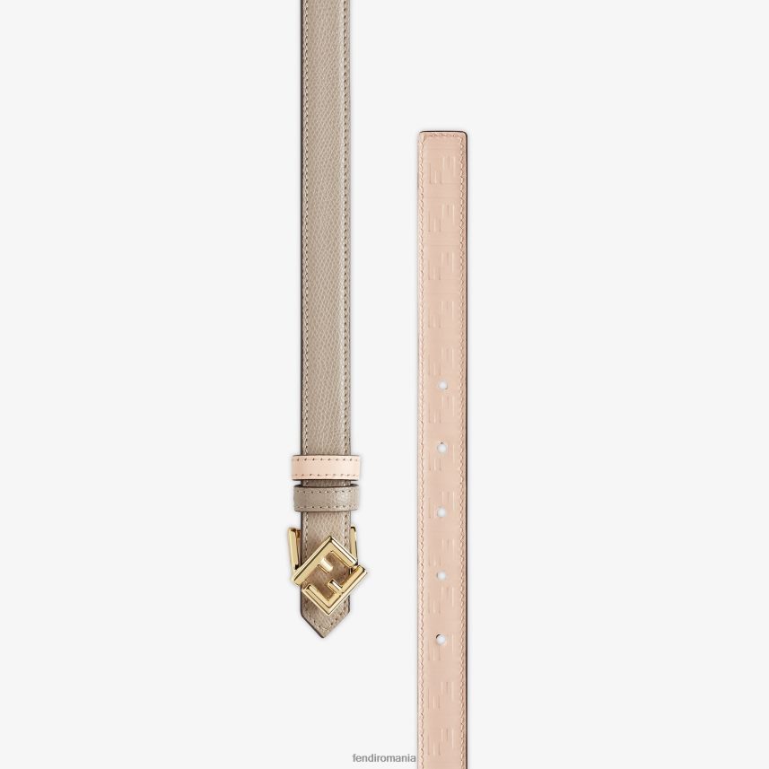 centura reversibila din piele de porumbel gri Fendi femei accesorii 86084L29