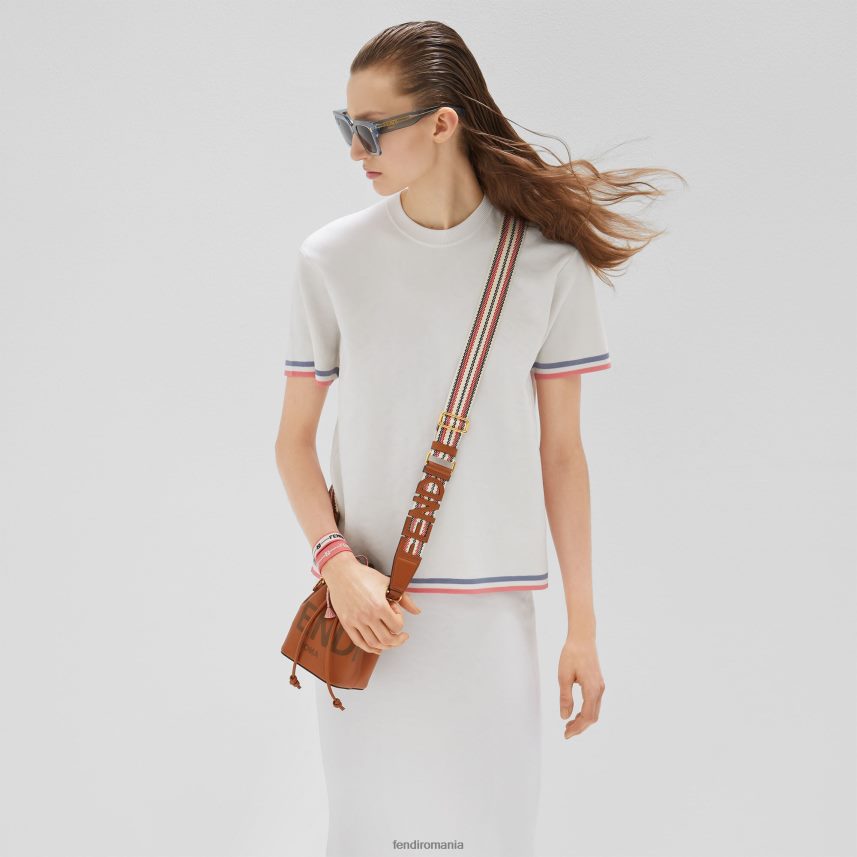 curea de umăr din pânză bej Fendi femei accesorii 86084L95