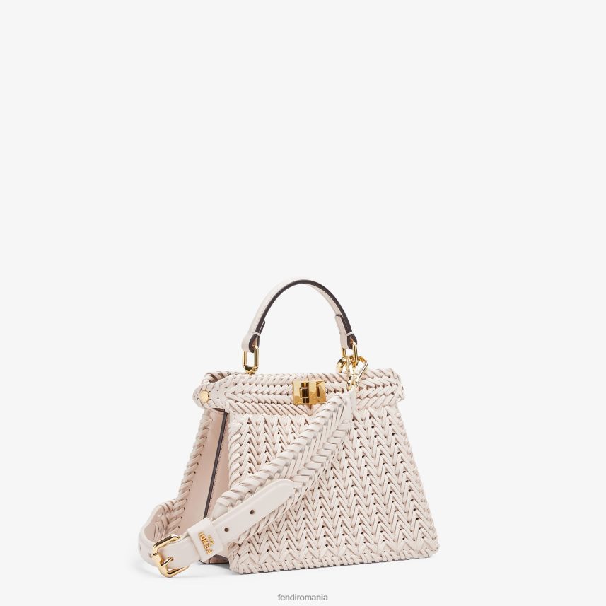 curea de umăr din piele alb Fendi femei accesorii 86084L189