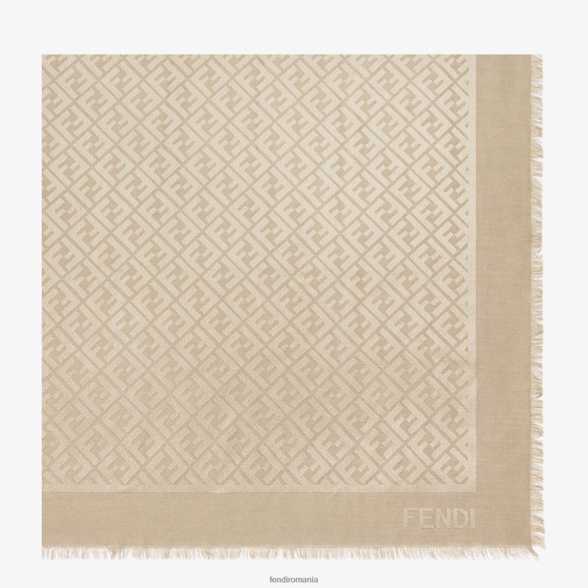 șal de mătase și lână porumbel roz Fendi femei accesorii 86084L56