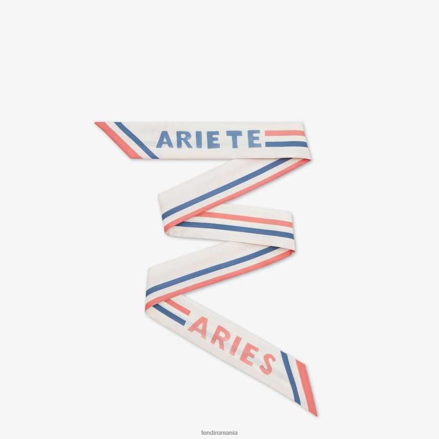 bandeau de mătase învelitoare alb Fendi femei accesorii 86084L114