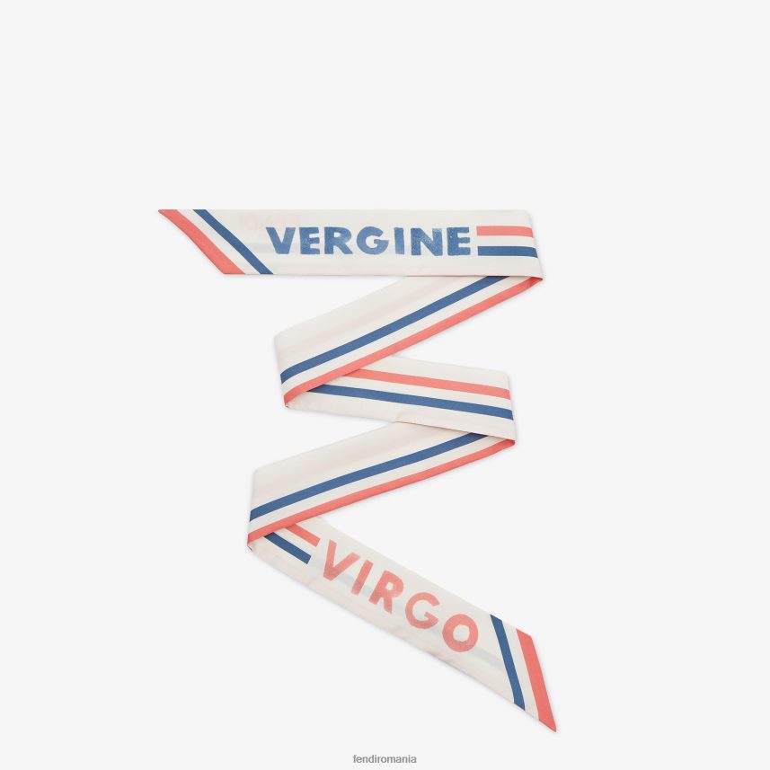 bandeau de mătase învelitoare alb Fendi femei accesorii 86084L115