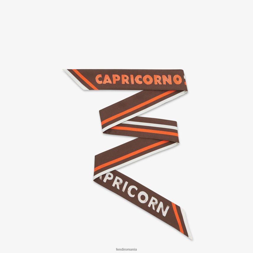 bandeau de mătase învelitoare maro Fendi femei accesorii 86084L123