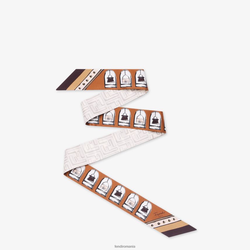 bandeau de mătase învelitoare multicolor Fendi femei accesorii 86084L24