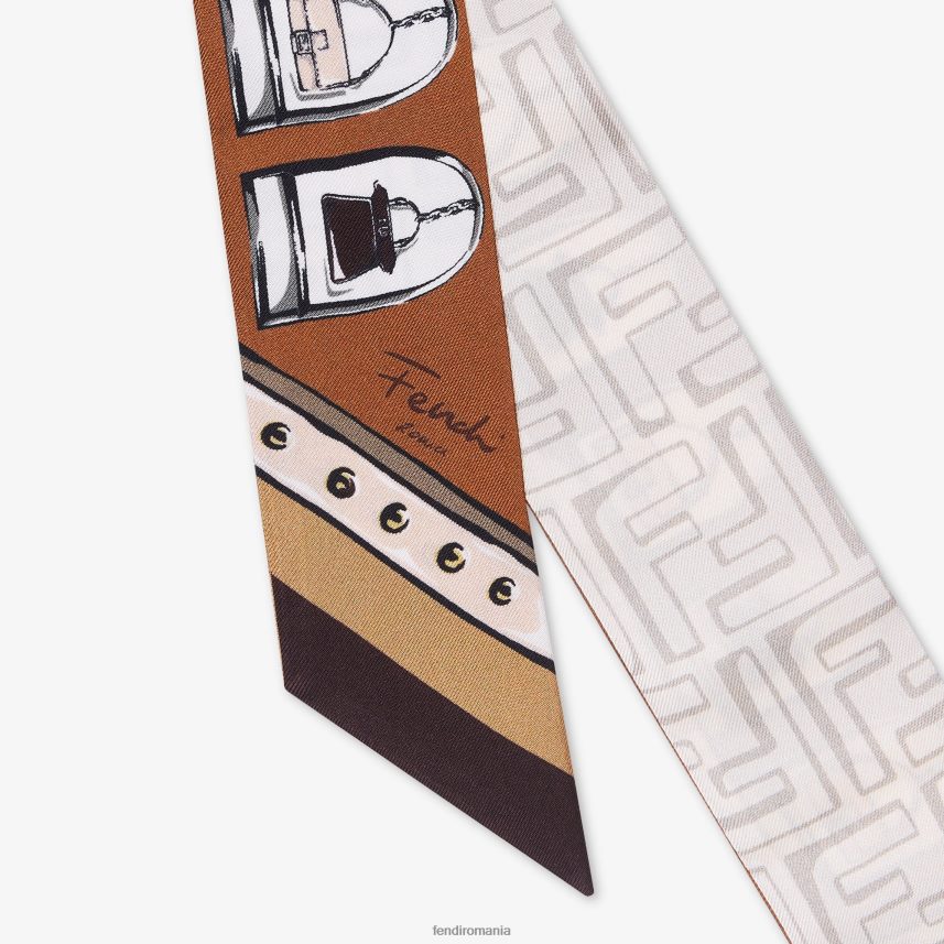 bandeau de mătase învelitoare multicolor Fendi femei accesorii 86084L24