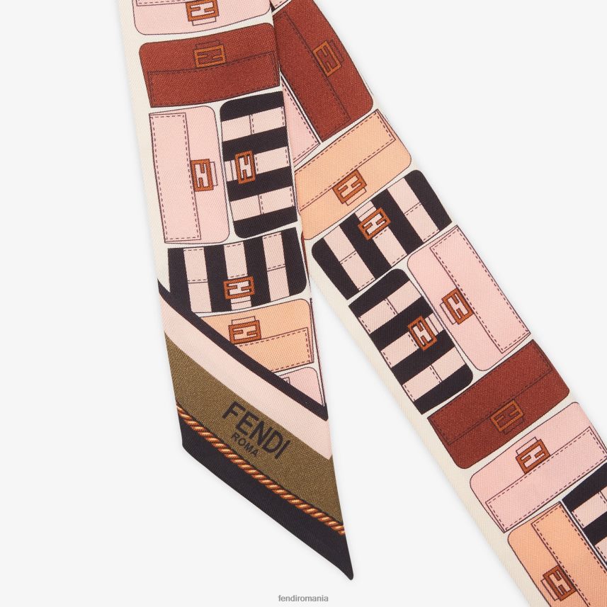 bandeau de mătase învelitoare multicolor Fendi femei accesorii 86084L455