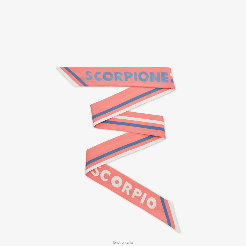 bandeau de mătase învelitoare roz Fendi femei accesorii 86084L108