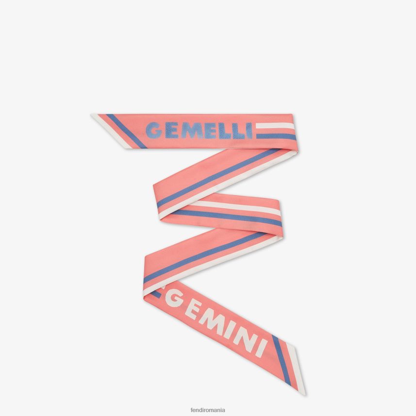 bandeau de mătase învelitoare roz Fendi femei accesorii 86084L120