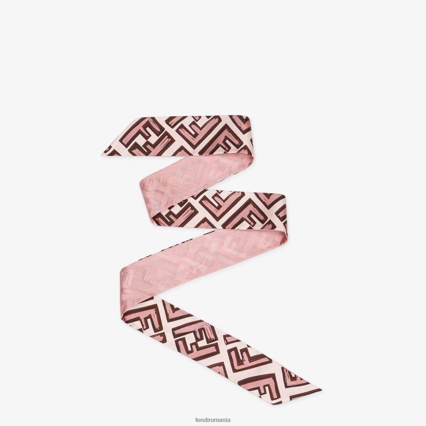 bandeau de mătase învelitoare roz Fendi femei accesorii 86084L479