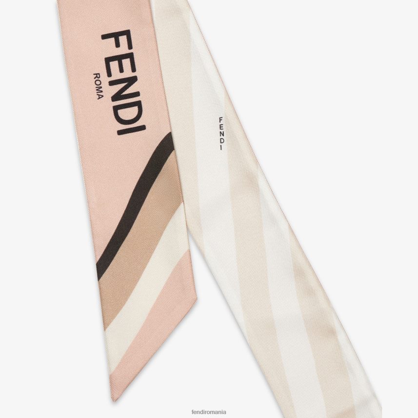 bandeau de mătase organică multicolor Fendi femei accesorii 86084L300