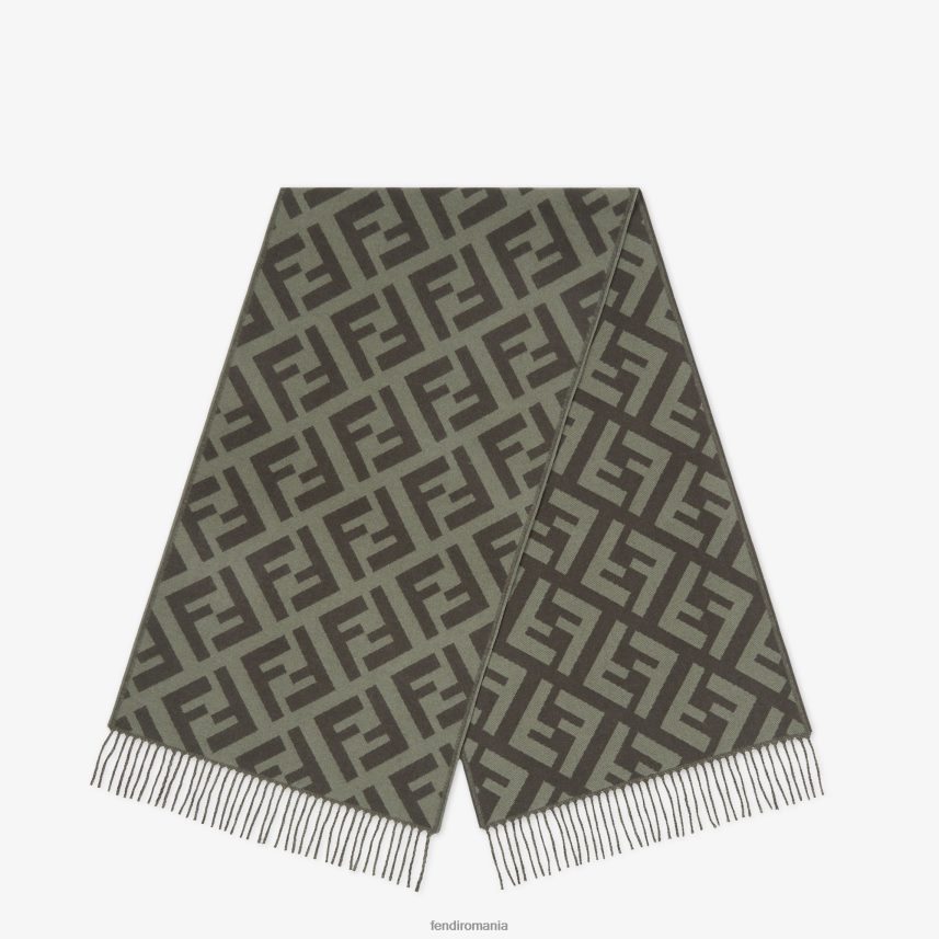 eșarfă de cașmir verde Fendi femei accesorii 86084L454