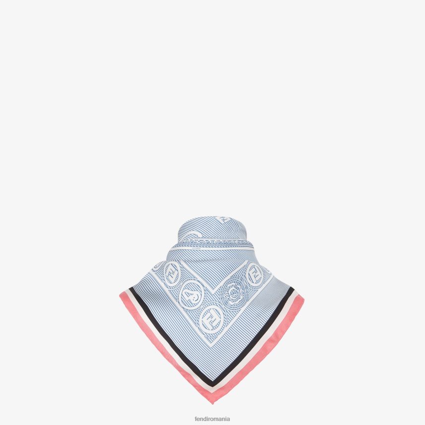 foulard de mătase imprimat multicolor Fendi femei accesorii 86084L117