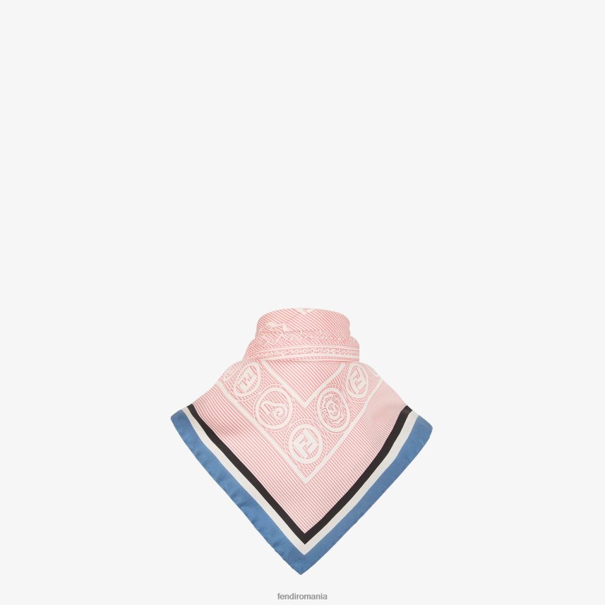 foulard de mătase imprimat multicolor Fendi femei accesorii 86084L118